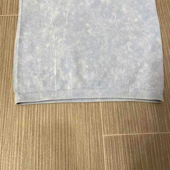 American Eagle Ribbed Halter Tank Top Size Medium Light Blue - Picture 6 of 14